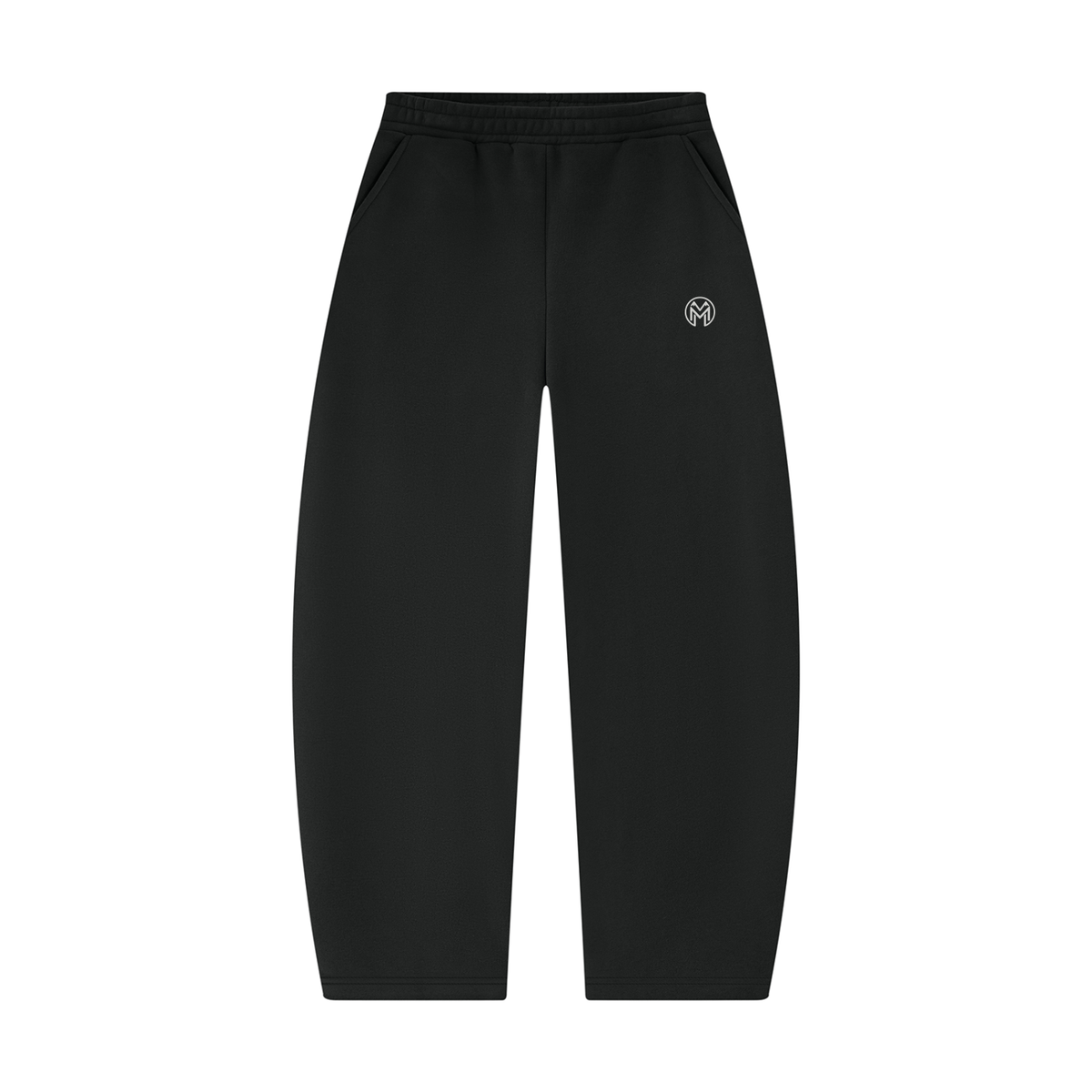 Restrained Barrel Leg Sweatpants-0
