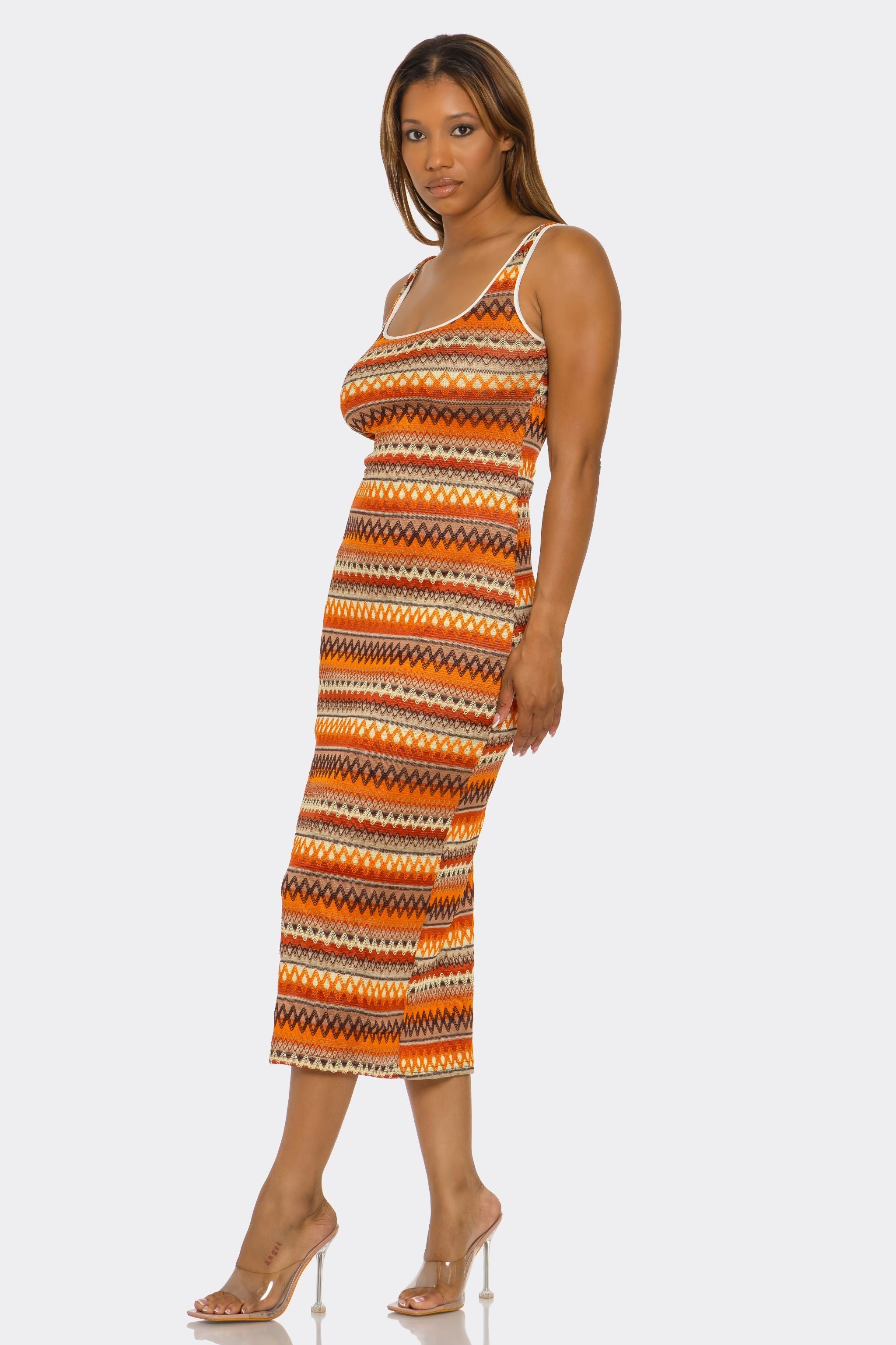 2758 Geo Groove Cover Up Dress-0