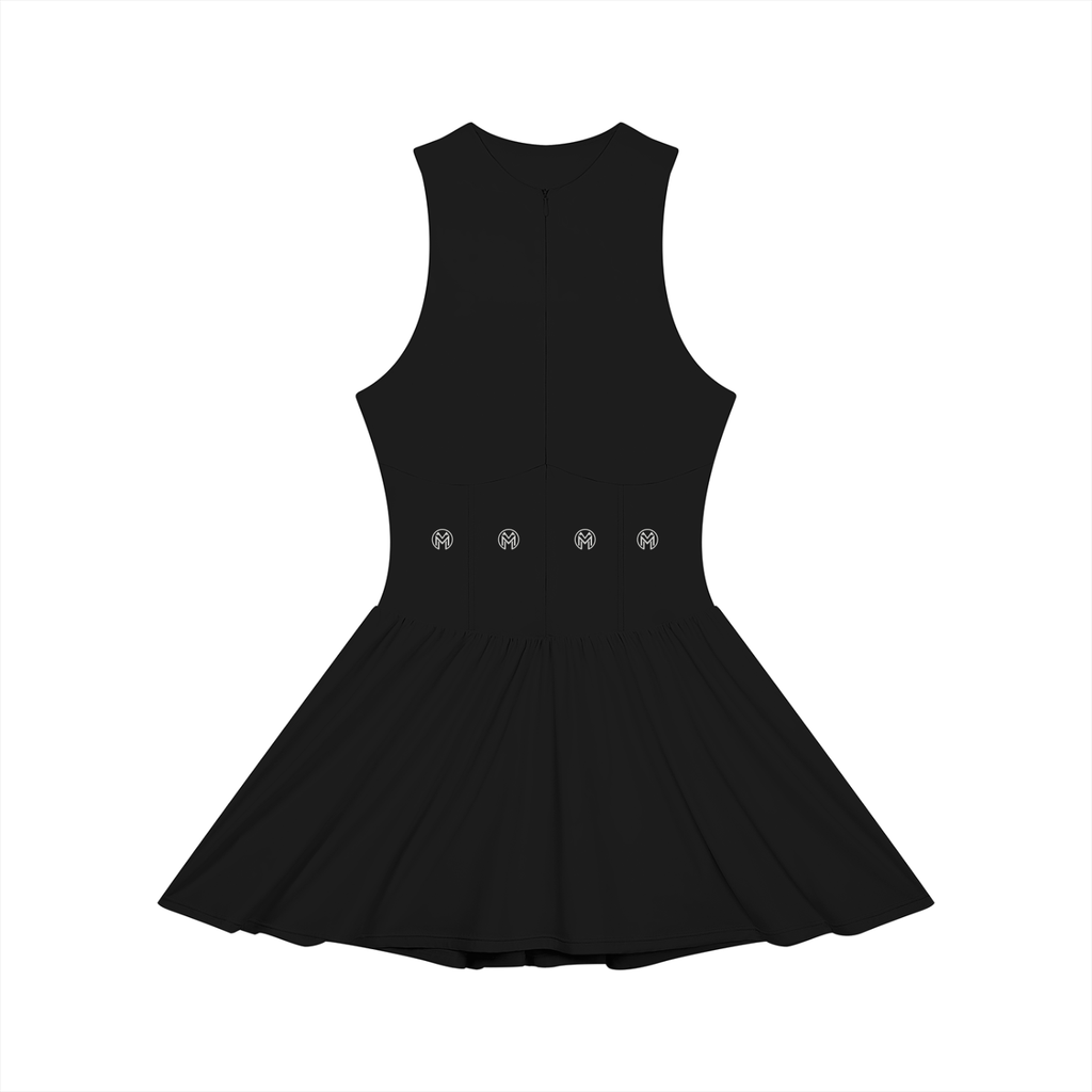 Gathered Full-Zip Dress-0
