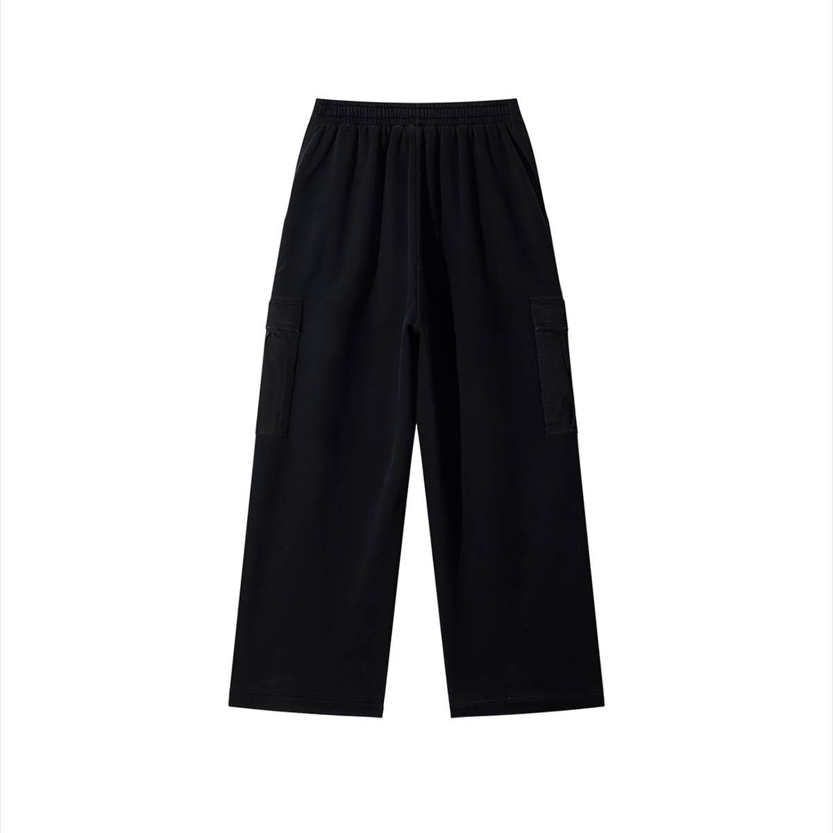 Faded Wide Leg Cargo Pants-1