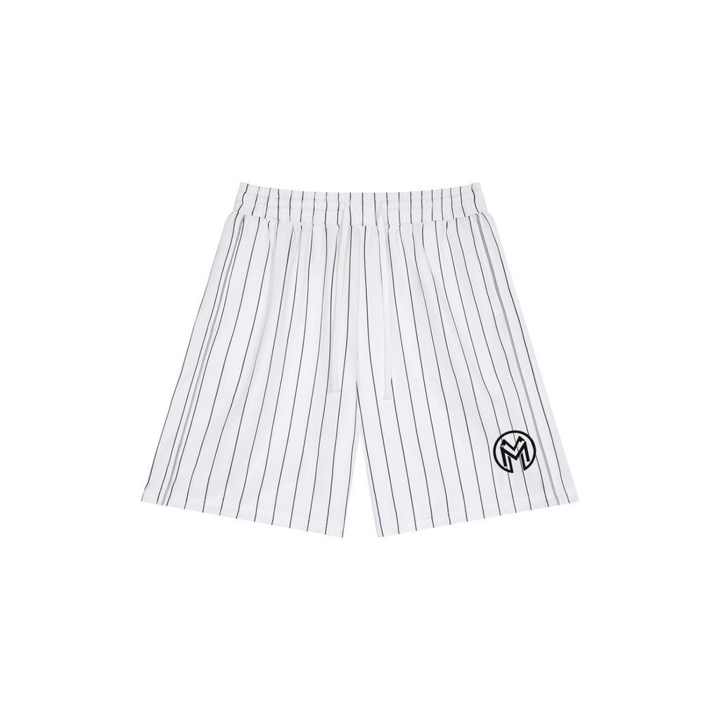 Unisex Striped Loose Fit Shorts-0