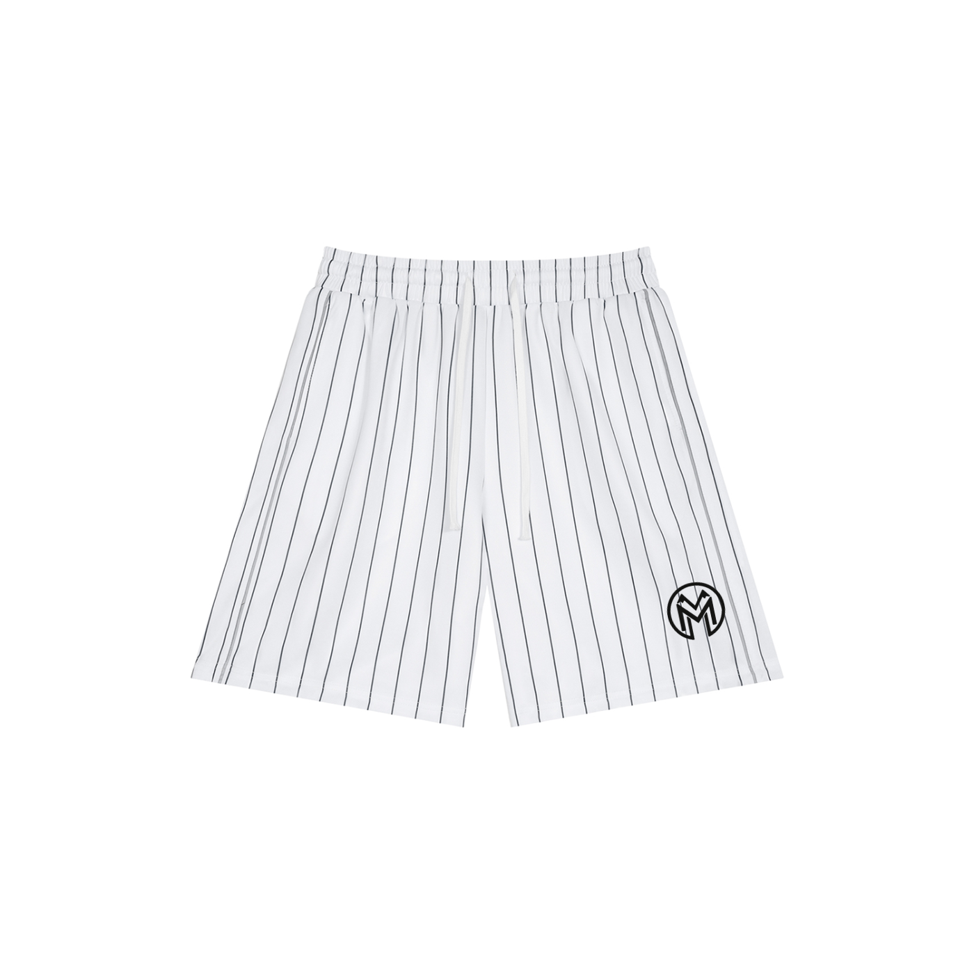 Unisex Striped Loose Fit Shorts-0