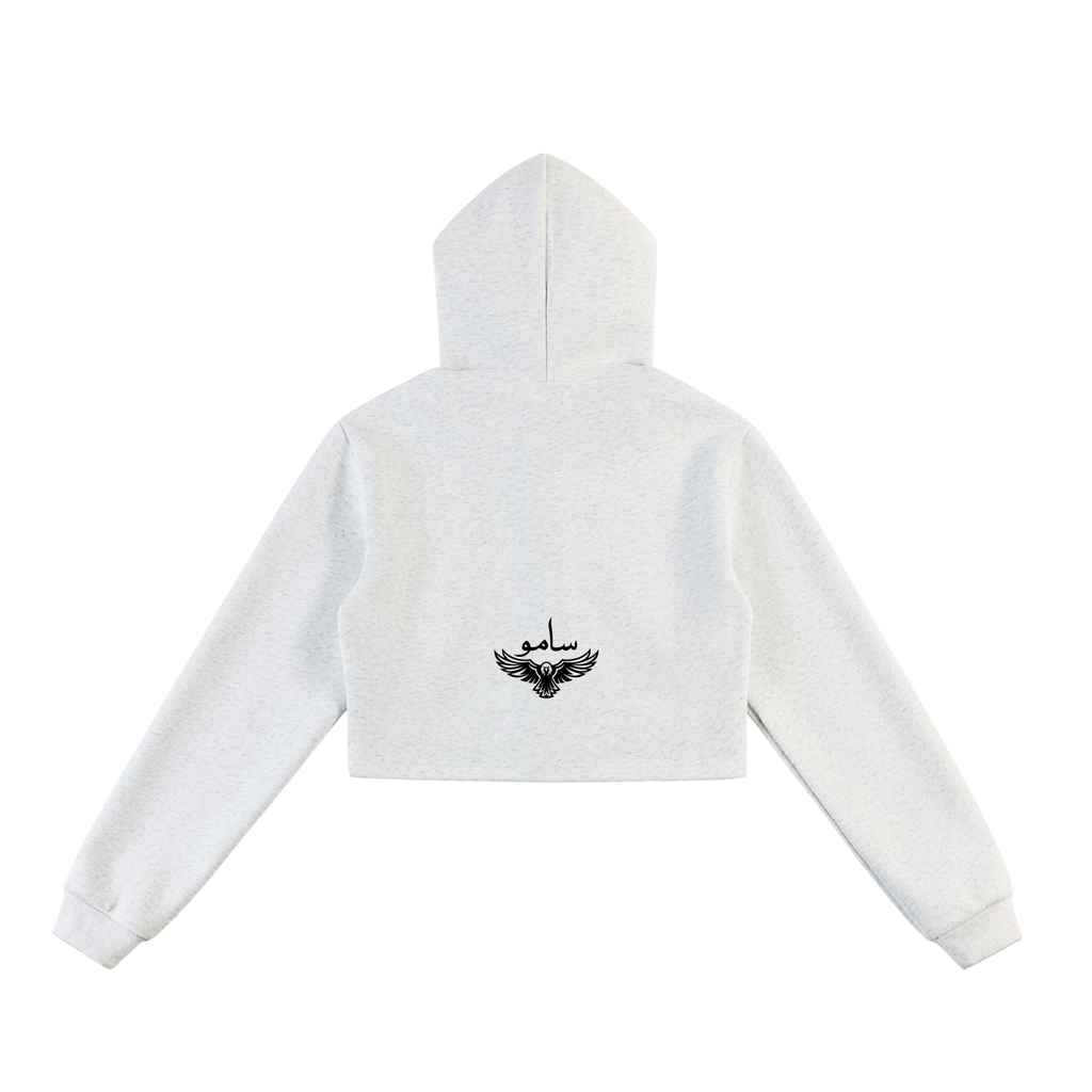 Montenegra Essential Cropped Zip-Up Hoodie-1