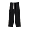 Montenégra Side Stripe Straight-Leg Pants – Premium Black & White-0