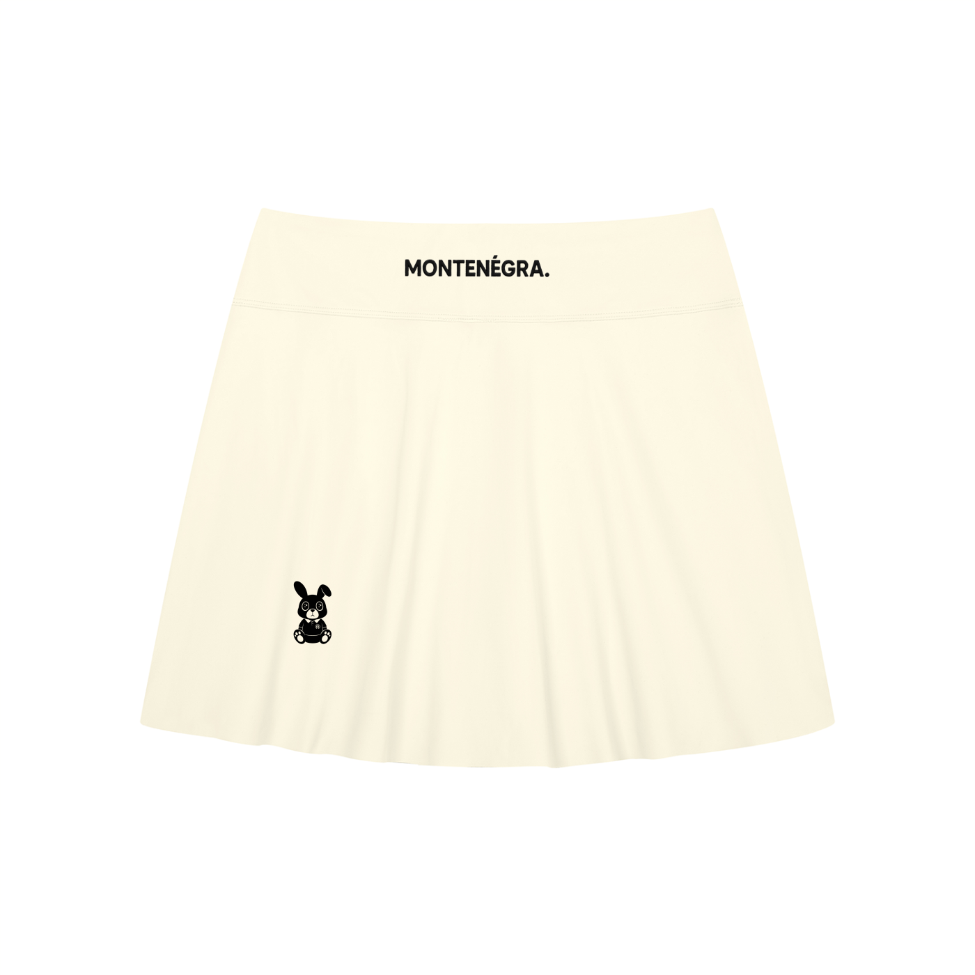Montenegra's A-Line Contrast Panel Slit Skirt-1