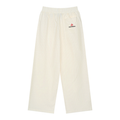 Marked Pleated Pants, Cream-1