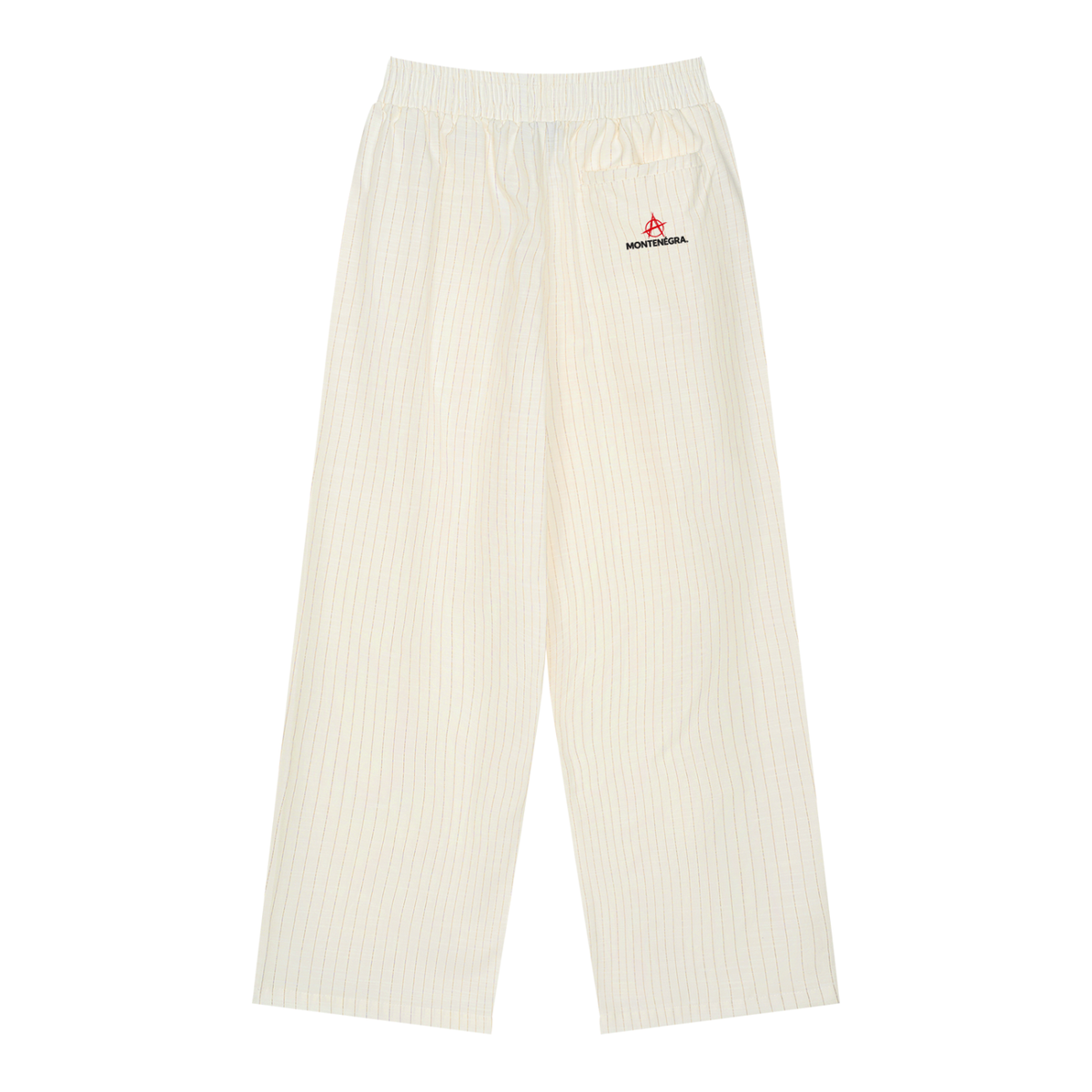 Marked Pleated Pants, Cream-1