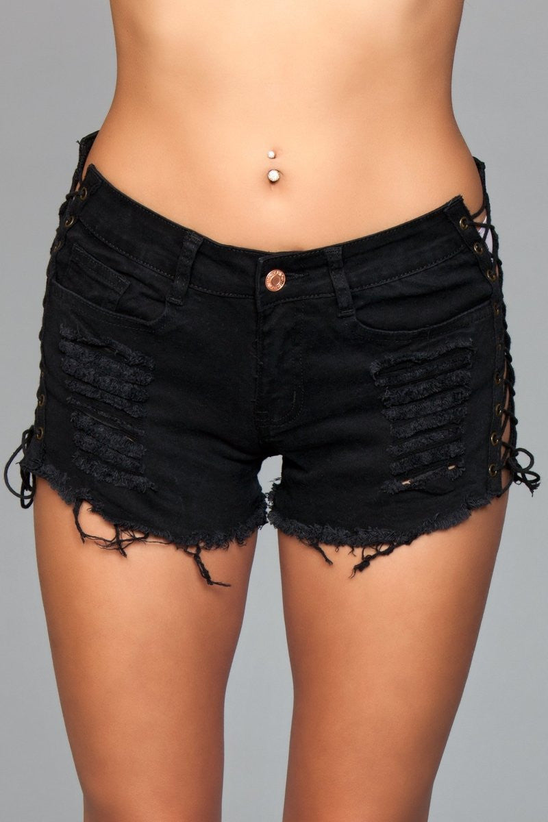 J5 Looped in Distress Shorts-0