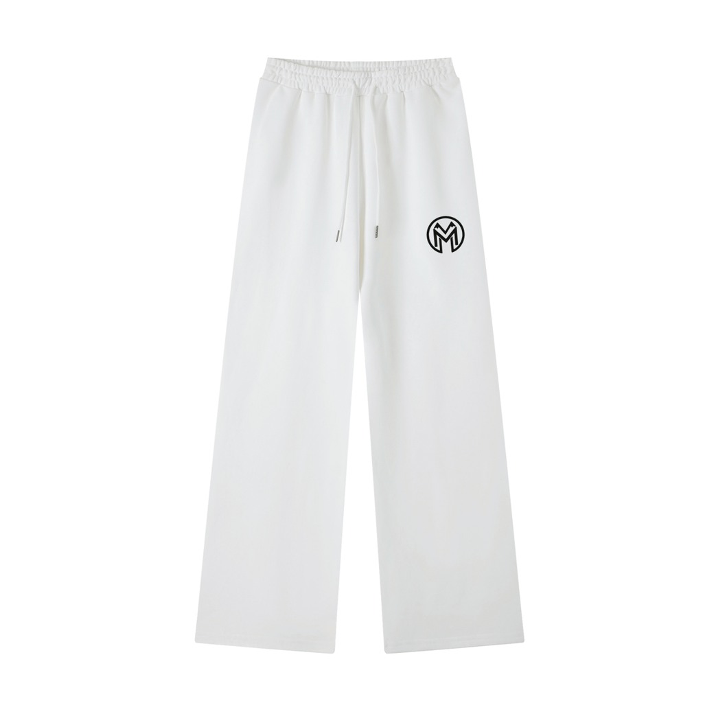 Montenégra Essential Straight-Leg Sweatpants - Silky White and Black-0
