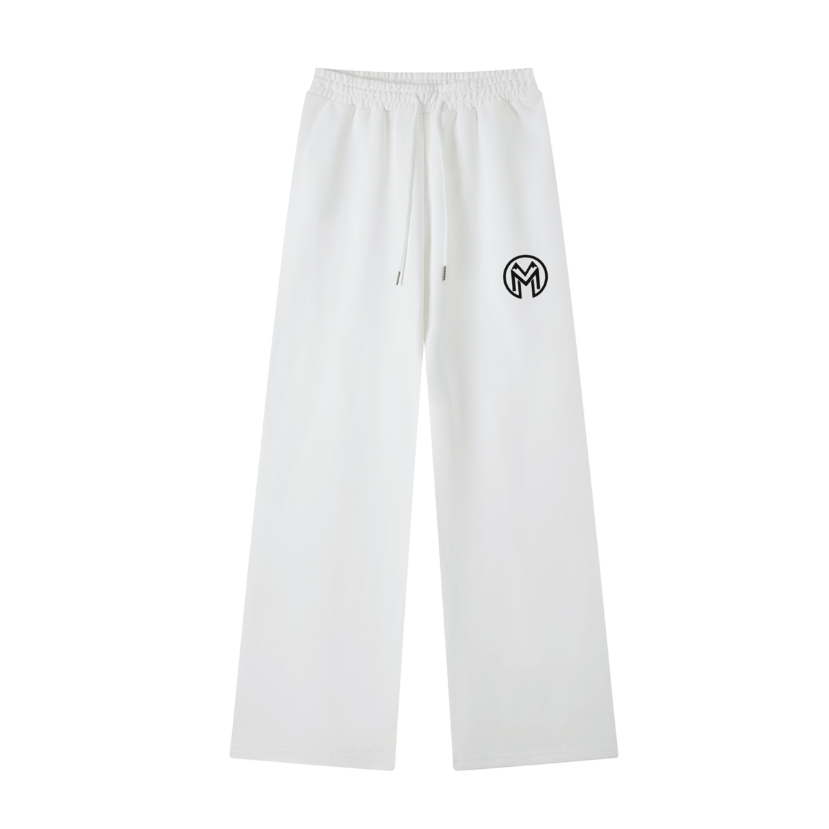 Montenégra Essential Straight-Leg Sweatpants - Silky White and Black-0