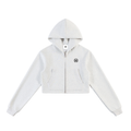 Montenegra Essential Cropped Zip-Up Hoodie-0
