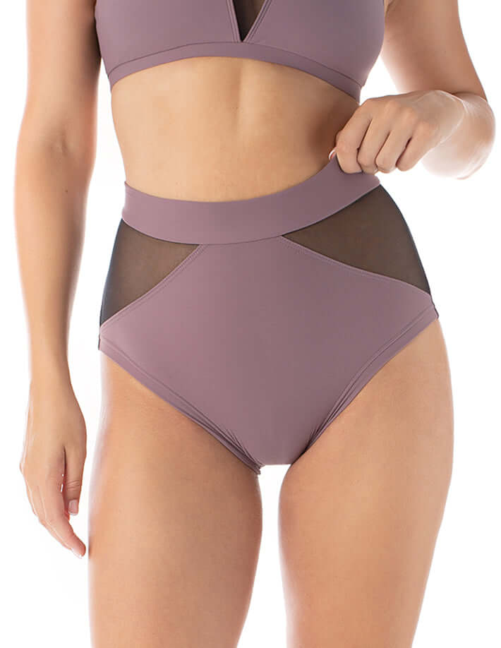Dragonfly-High Waist Mesh Pole Shorts – Monica