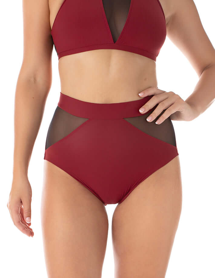 Dragonfly-High Waist Mesh Pole Shorts – Monica
