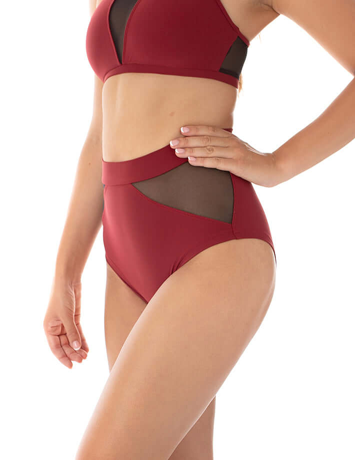 Dragonfly-High Waist Mesh Pole Shorts – Monica