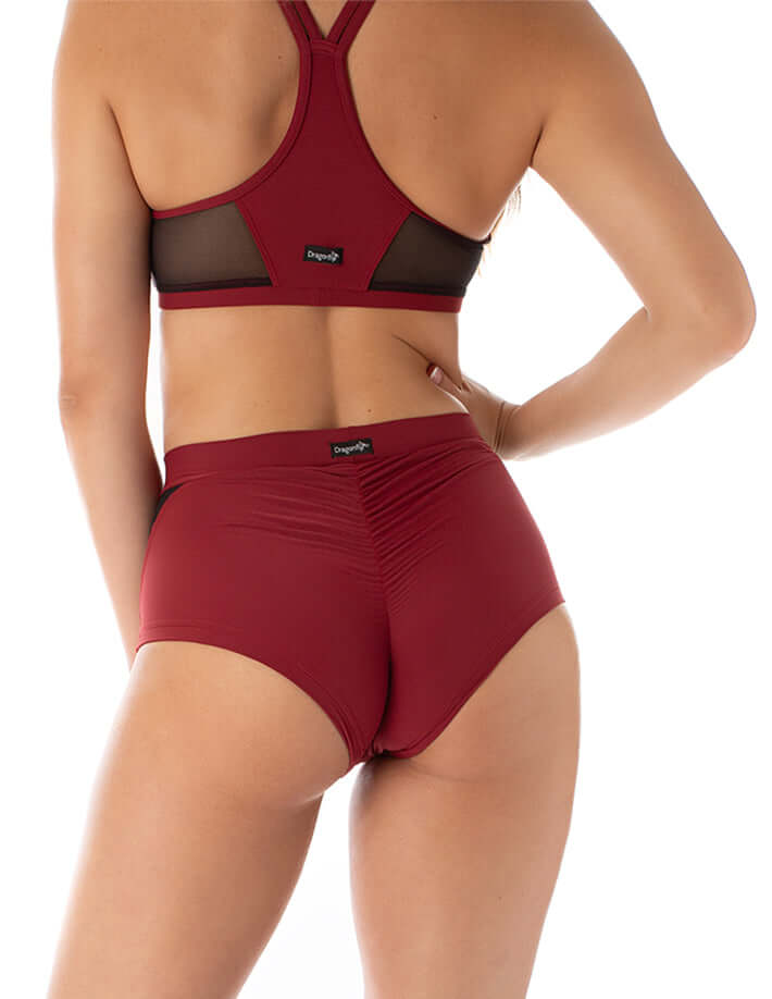 Dragonfly-High Waist Mesh Pole Shorts – Monica