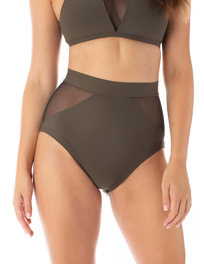 Dragonfly-High Waist Mesh Pole Shorts – Monica