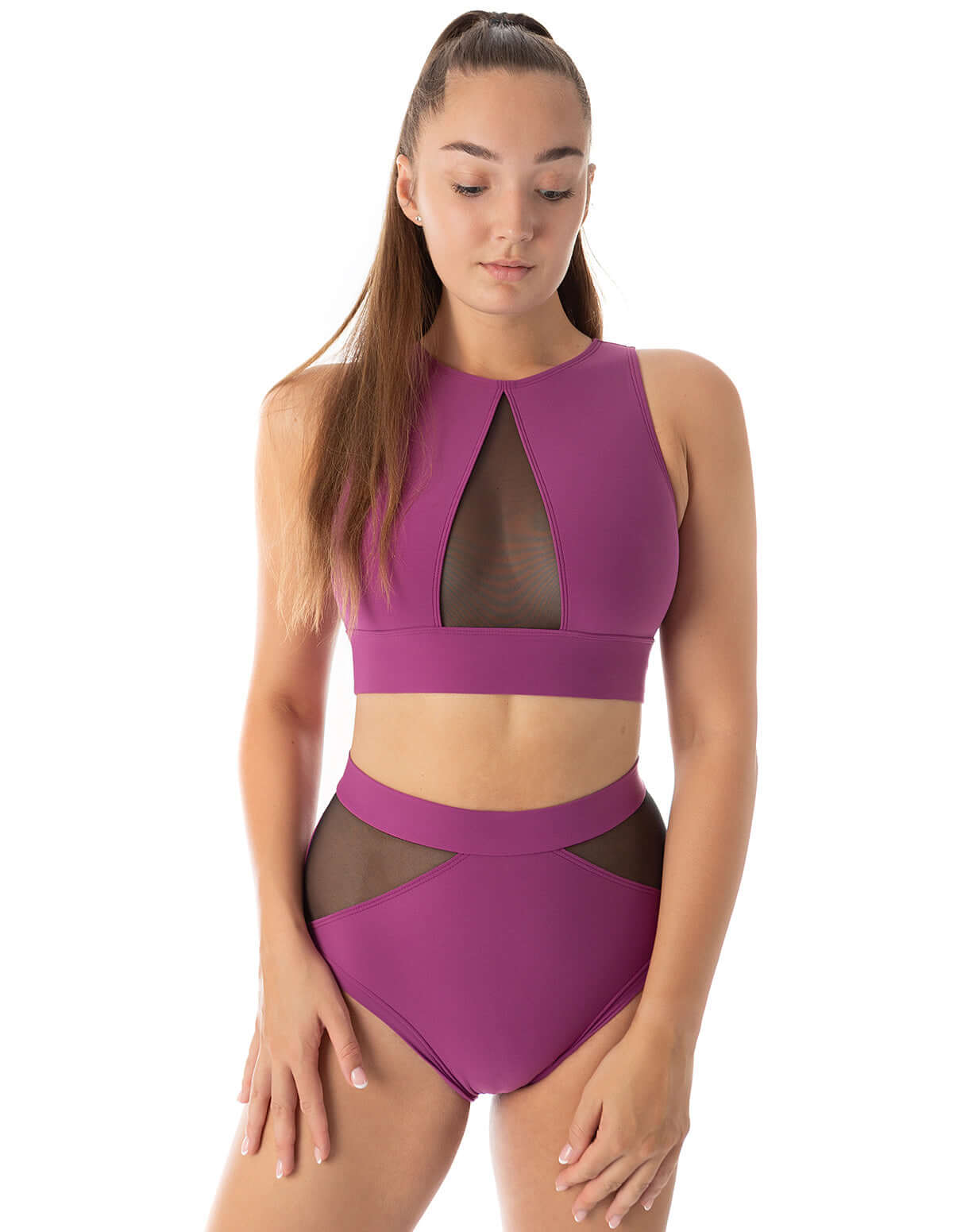 Dragonfly-Mesh Sports Bra for Pole Dancing & Yoga – Rachel
