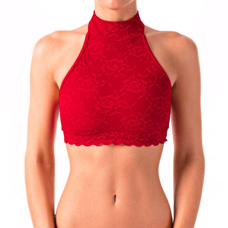 Dragonfly-Brassière de Sport Col Halter en Dentelle – Lisette