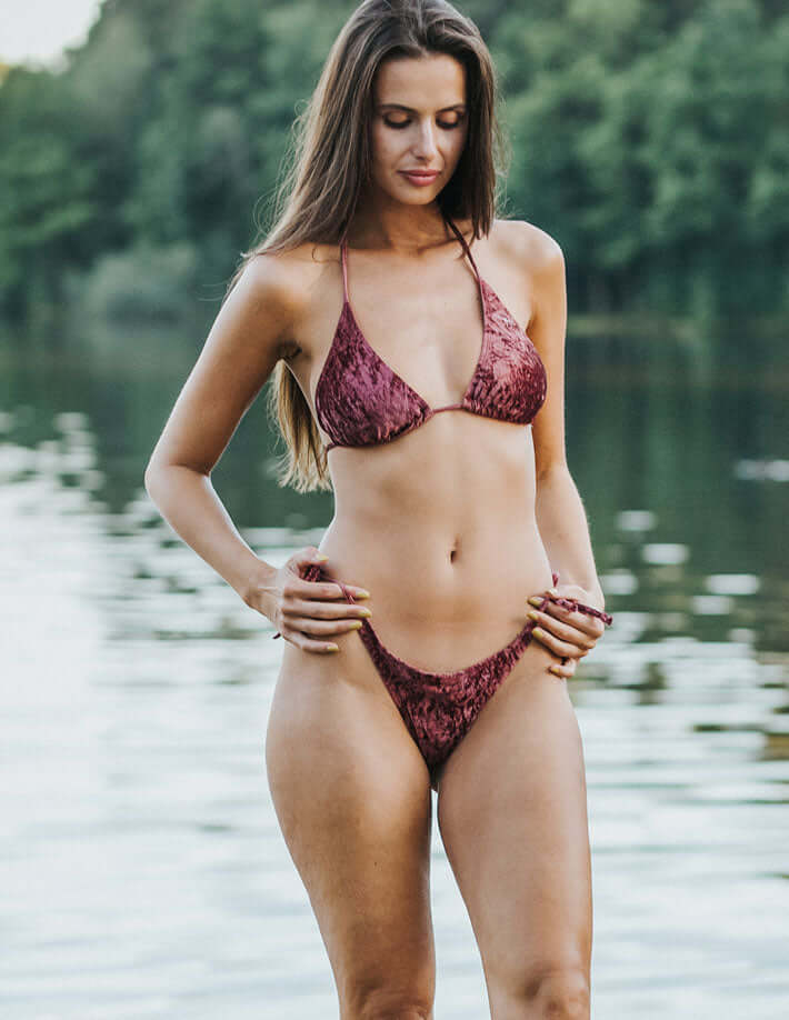 Dragonfly – Haut de Bikini en Velours – Lily