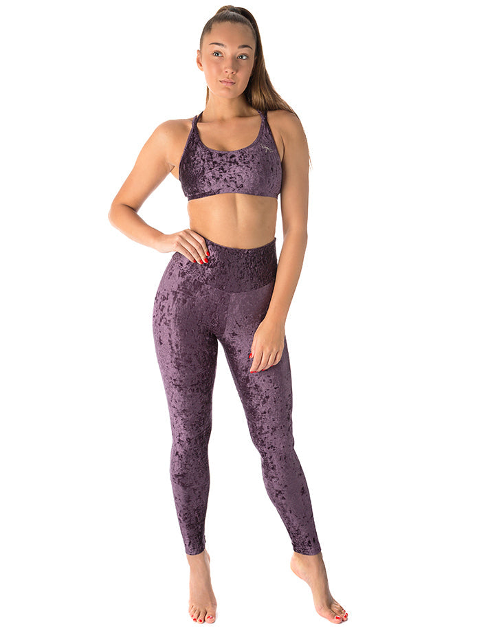 Dragonfly-High Waist Velvet Leggings – Adele