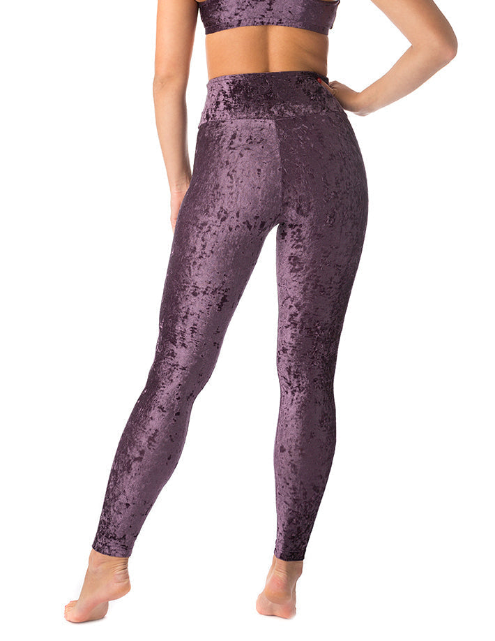 Dragonfly-High Waist Velvet Leggings – Adele