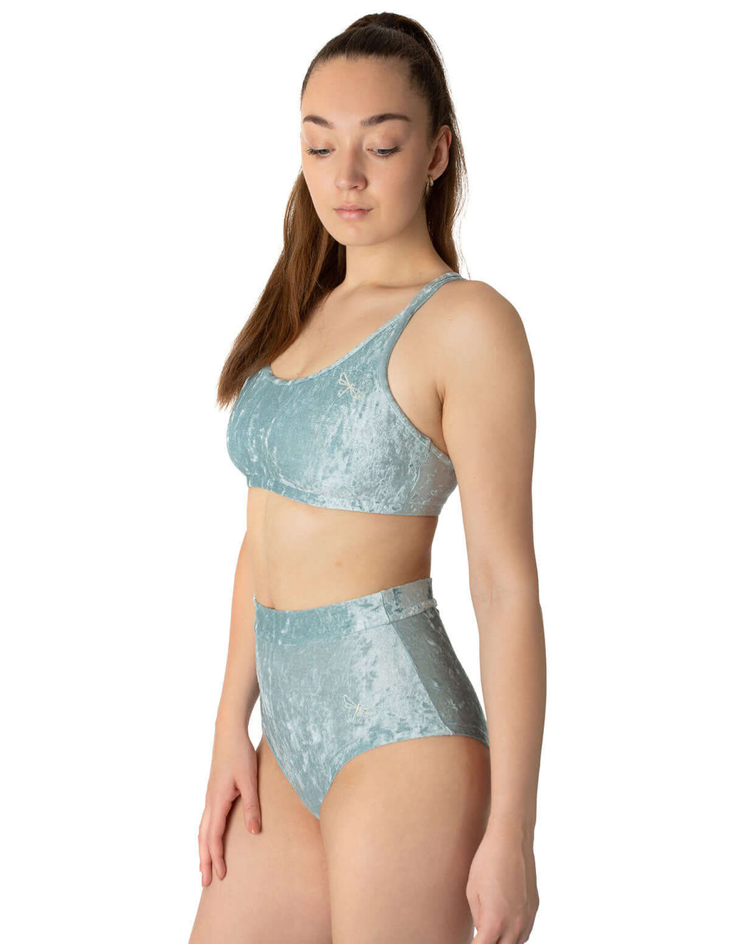 Dragonfly-Velvet Pole Shorts, Scrunch Bum – Lola