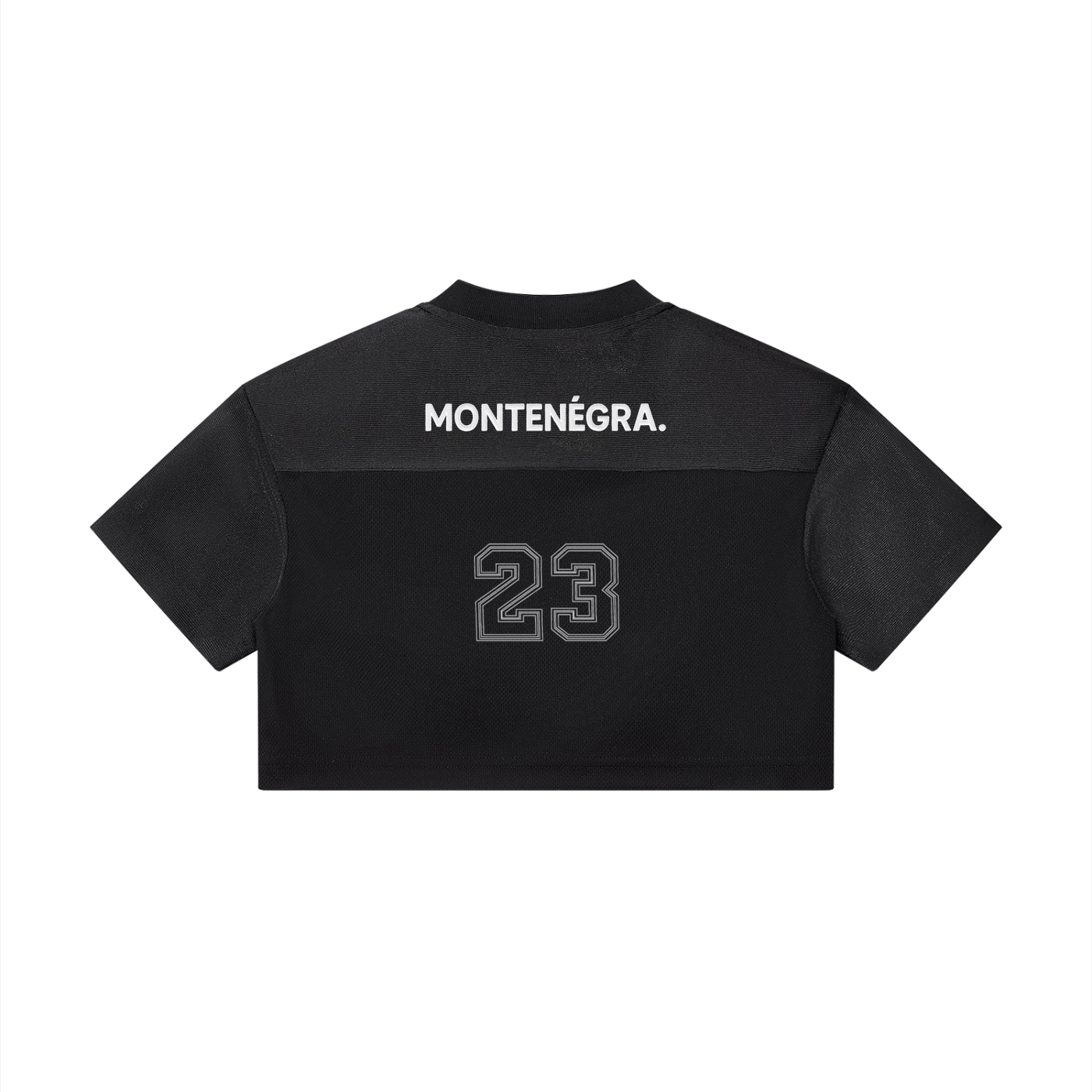 Montenegra Cropped Paneled V-Neck Jersey-1