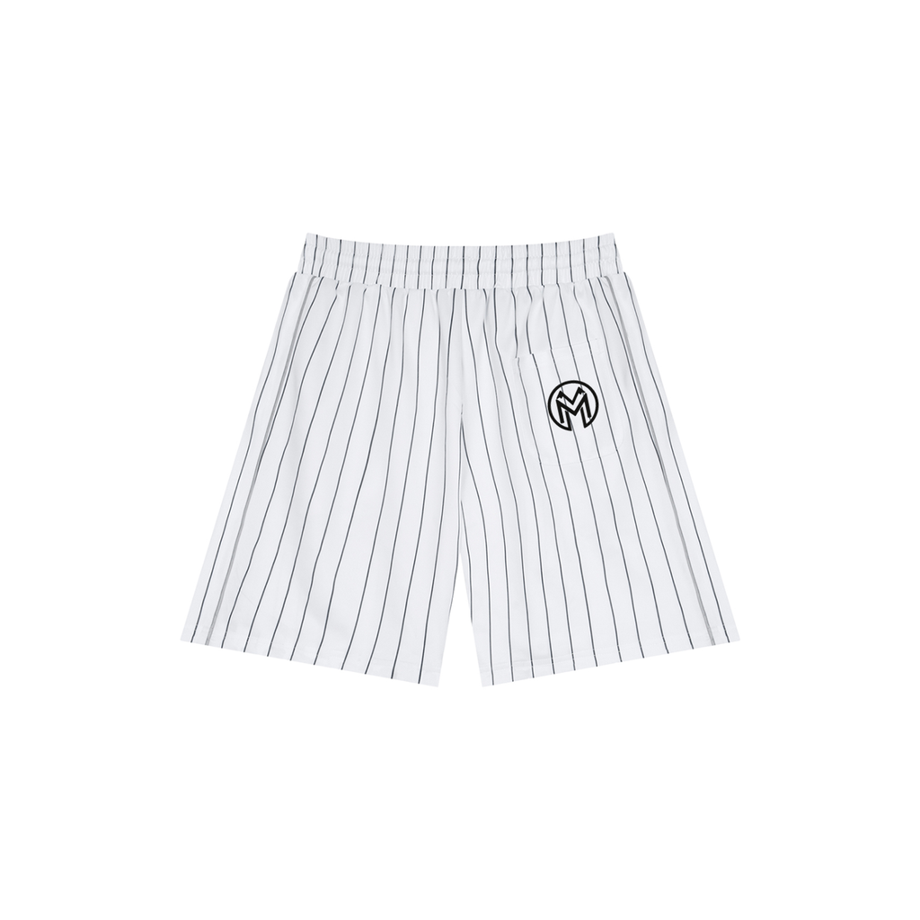 Unisex Striped Loose Fit Shorts-1