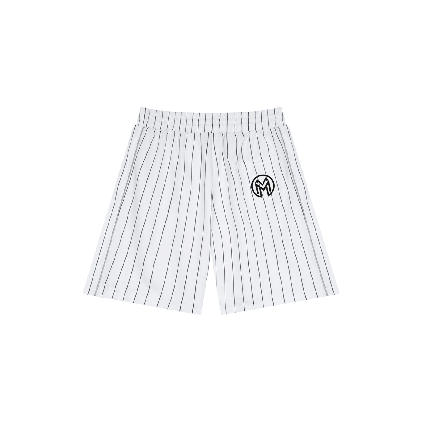Unisex Striped Loose Fit Shorts-1