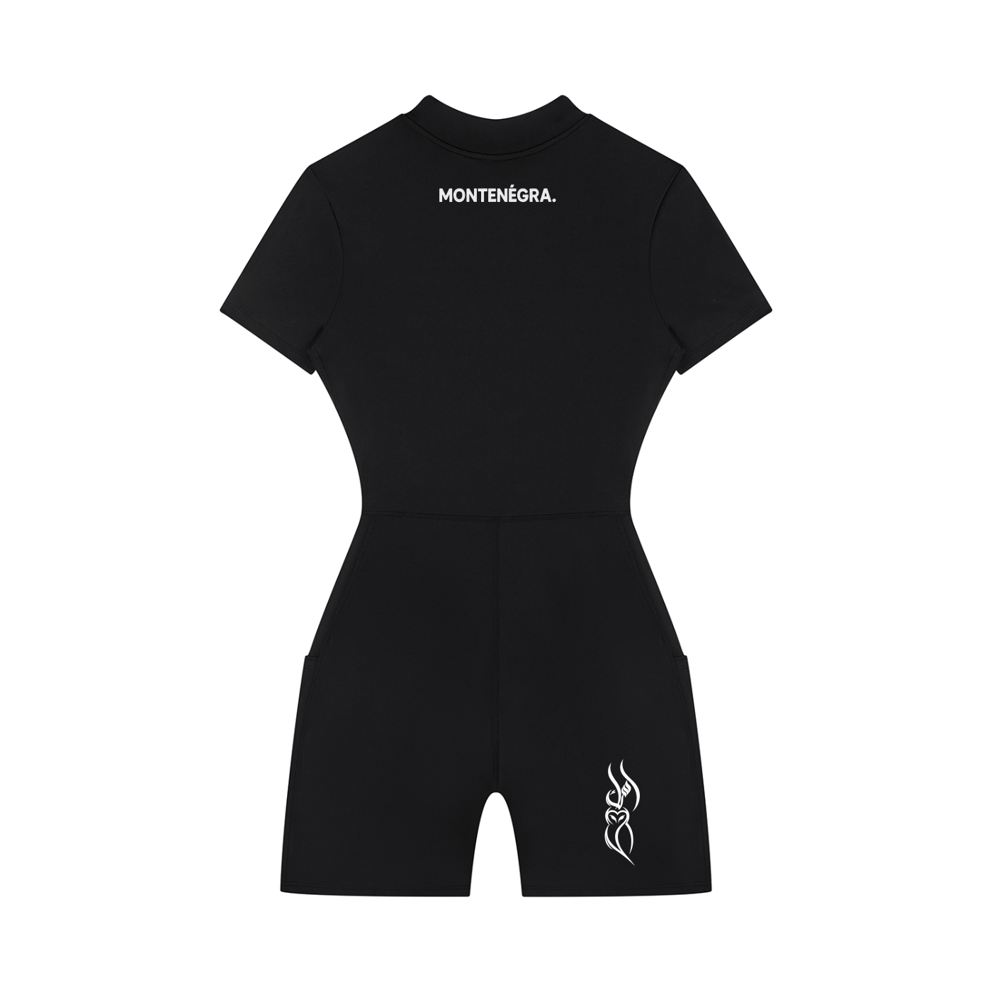 Montenegra Women's Quarter-Zip Short Sleeve Romper-1