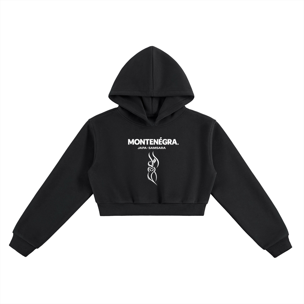 Montenégra - Essential Cropped Hoodie-0