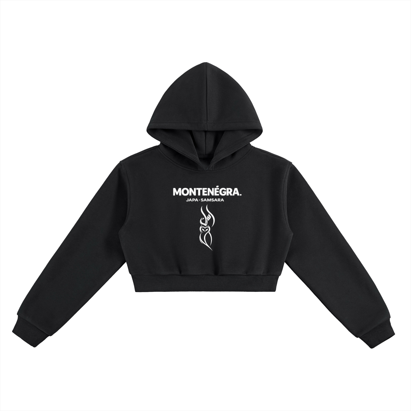 Montenégra - Essential Cropped Hoodie-0