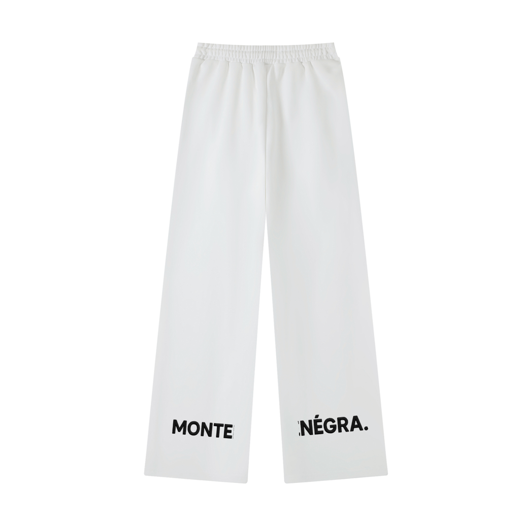 Montenégra Essential Straight-Leg Sweatpants - Silky White and Black-1