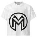 Montenegra Boxy football jersey - Silky White and Black-0