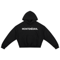 Montenégra Essential Boxy Darted Sleeve Hoodie - Premium Black and White-0