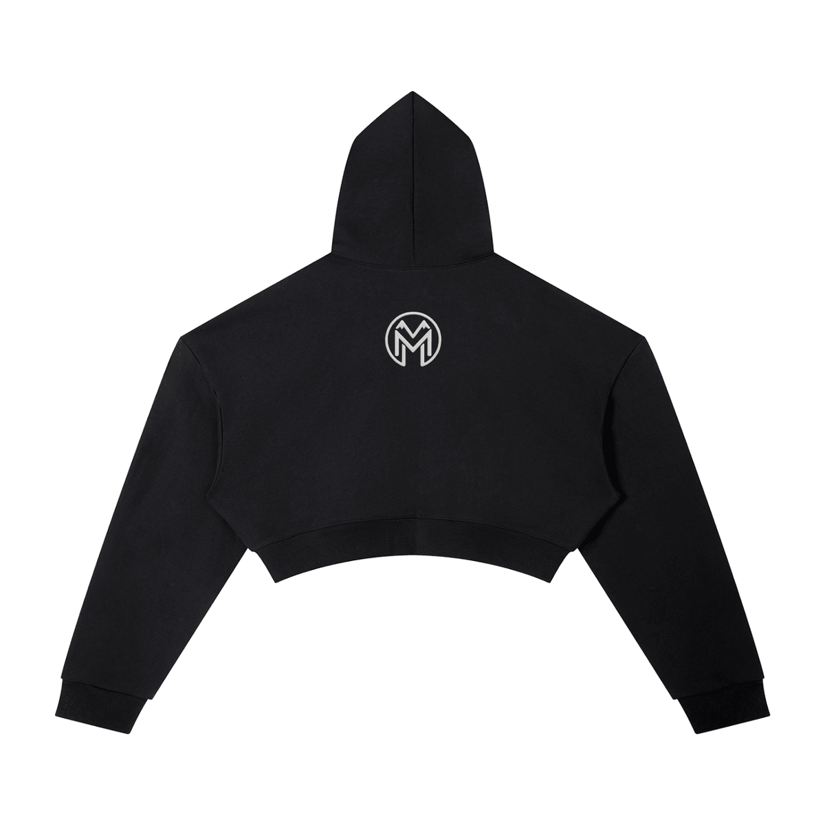 Montenégra Essential Cropped Hoodie - Premium Black and White-1