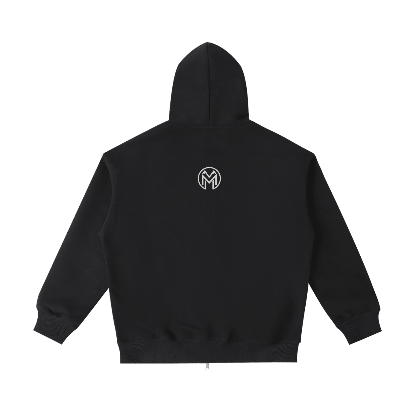 Montenégra Essential Heavyweight Pocket Hoodie - Premium Black and White-1