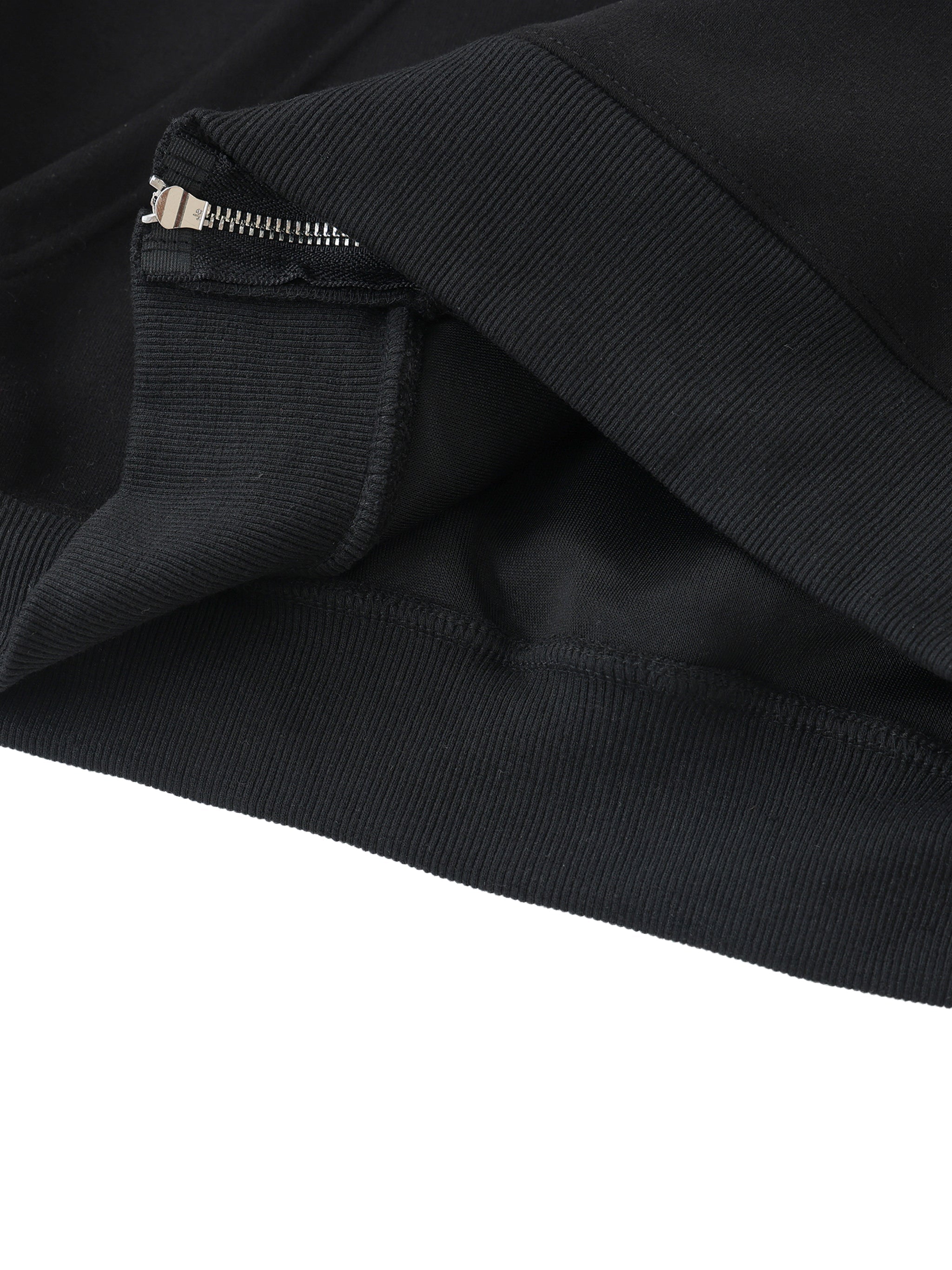 Montenégra Essential Heavyweight Pocket Hoodie - Premium Black and White-3