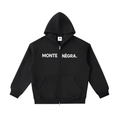 Montenégra Essential Heavyweight Pocket Hoodie - Premium Black and White-4