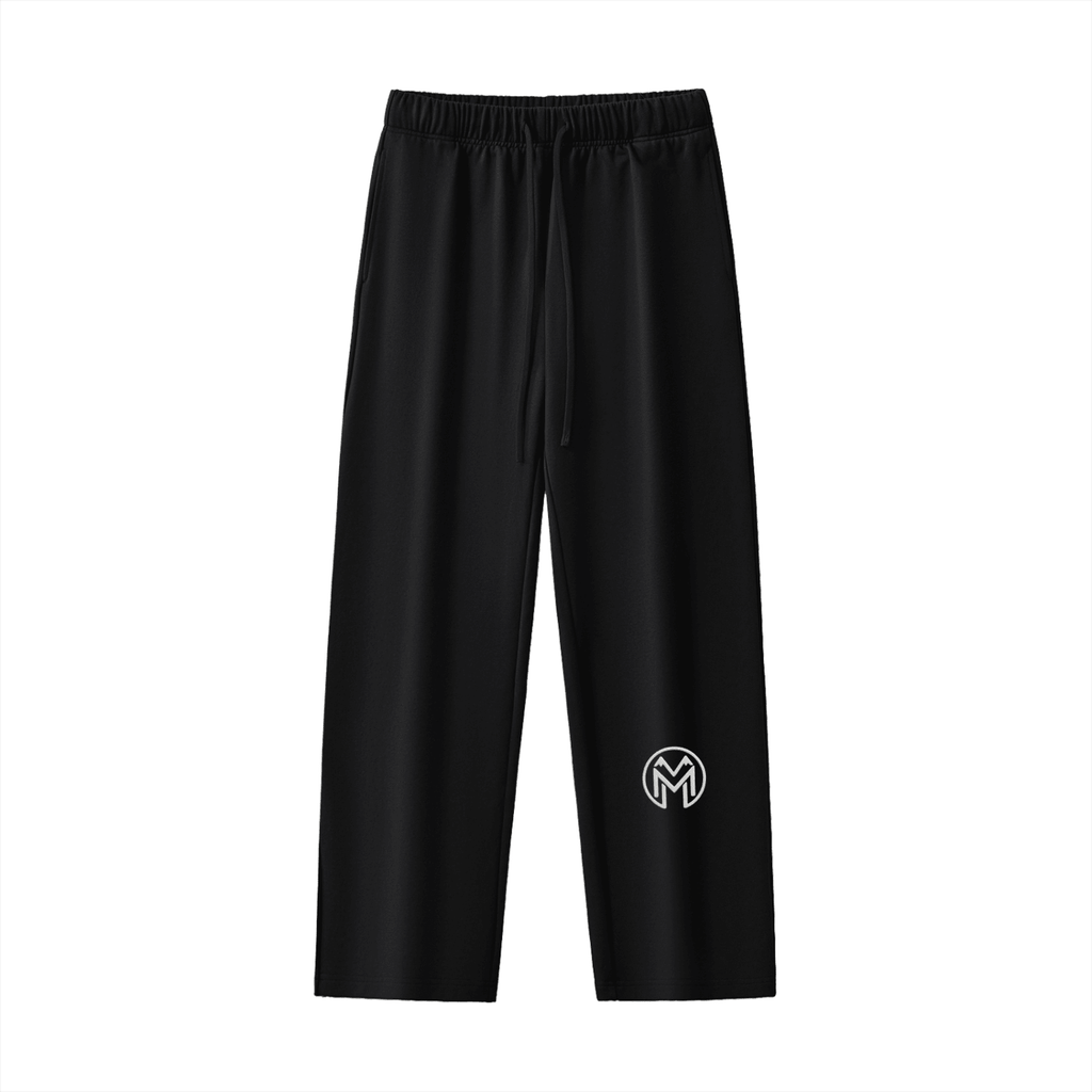 Montenégra Essential Heavyweight Straight-Leg Sweatpants - Premium Black and White-0