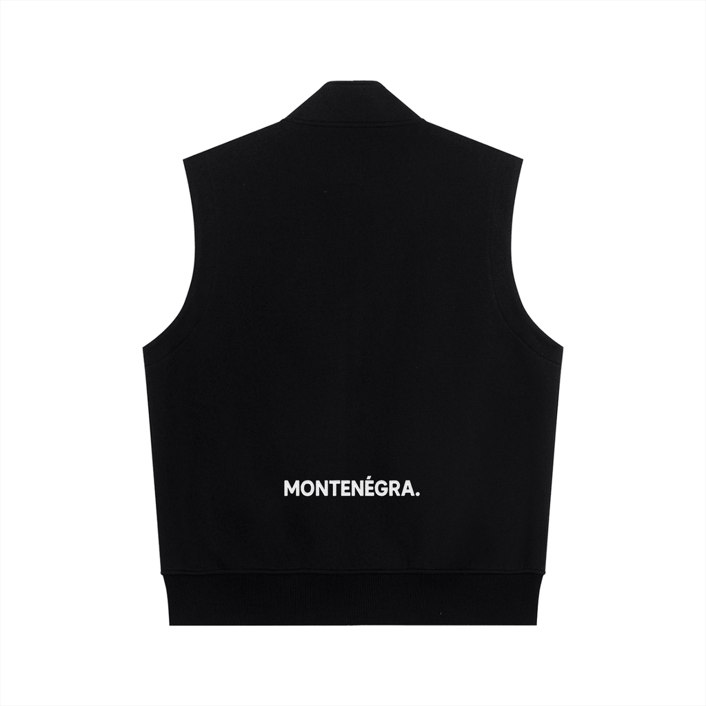 Montenégra Essential Heavyweight Vest - Premium Black and White-1