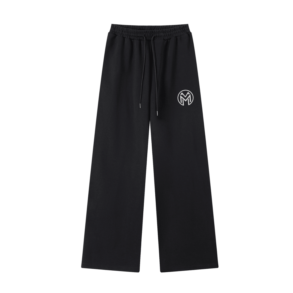 Montenégra Essential Straight-Leg Sweatpants - Premium Black and White-0