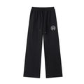 Montenégra Essential Straight-Leg Sweatpants - Premium Black and White-0