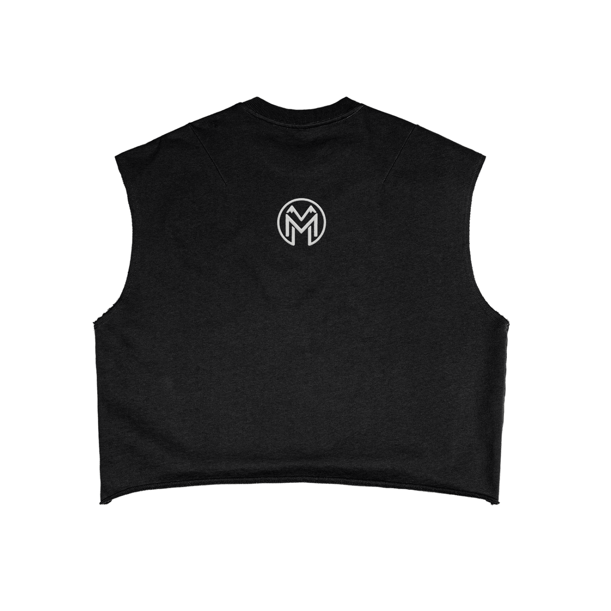Montenégra French Terry Boxy Tank Top - Premium Black and White-1
