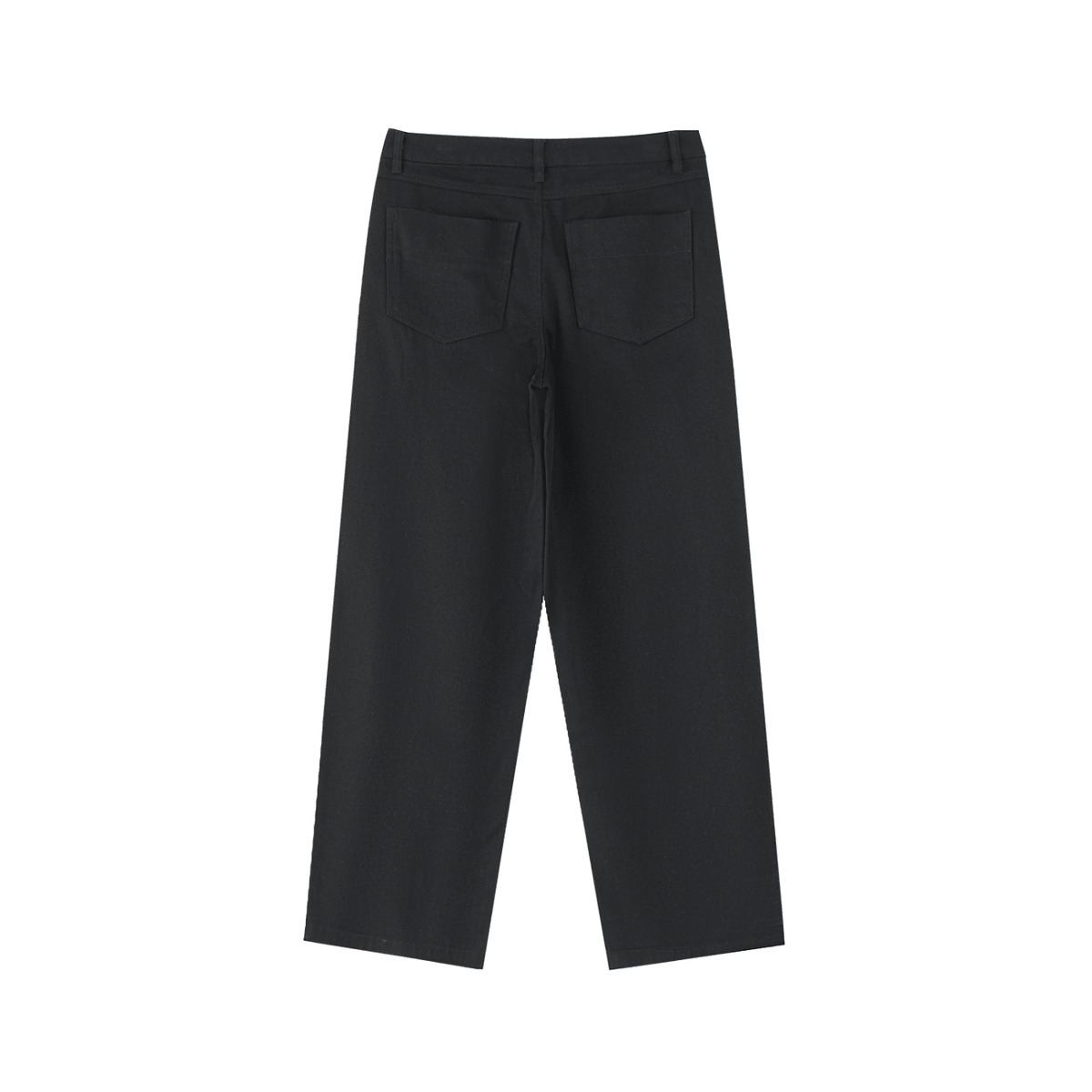 Montenégra Heavyweight Cotton Straight-Leg Pants - Premium Black and White-1