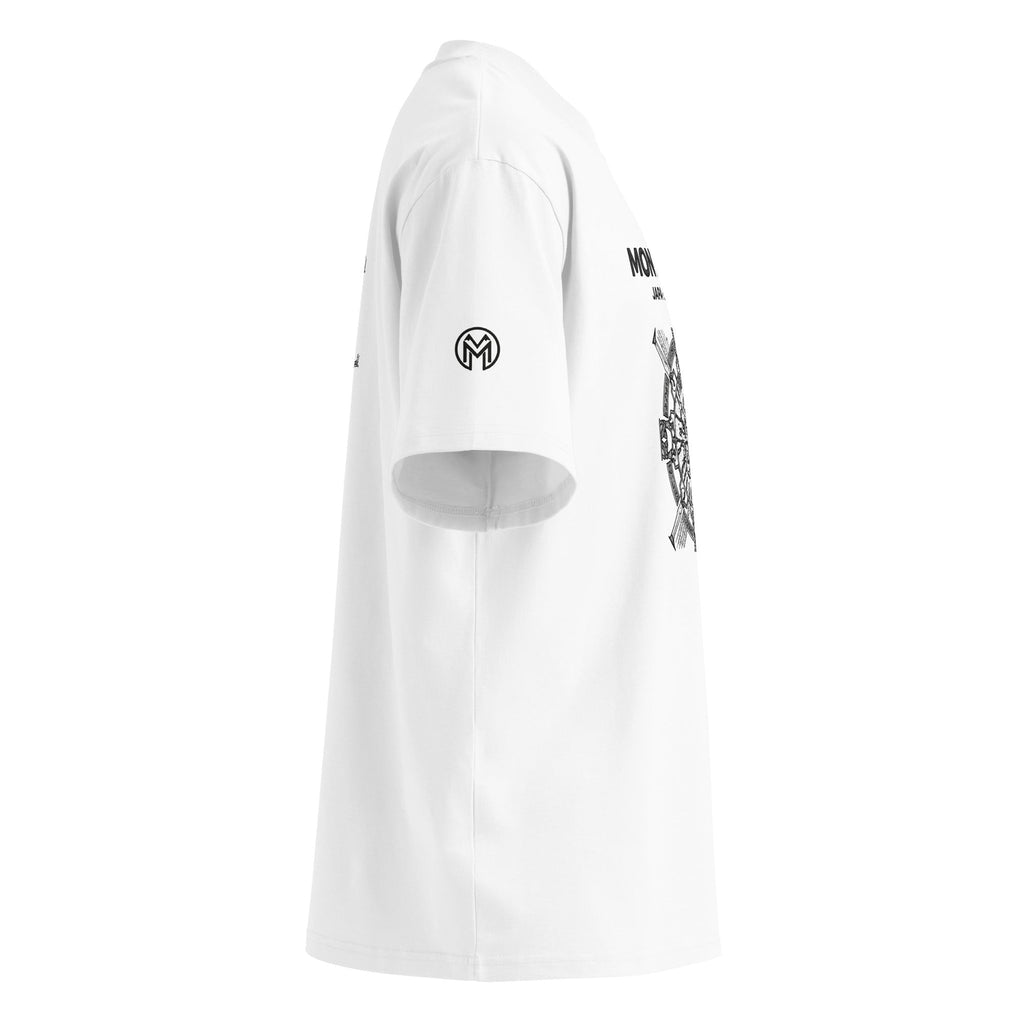 Montenégra Japa Samara Unisex organic oversized high neck t-shirt-2