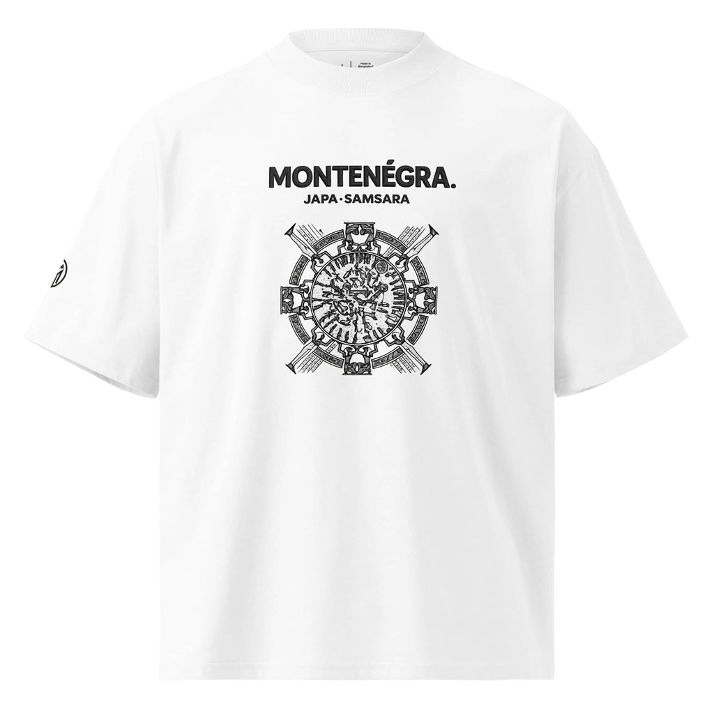 Montenégra Japa Samara Unisex organic oversized high neck t-shirt-0
