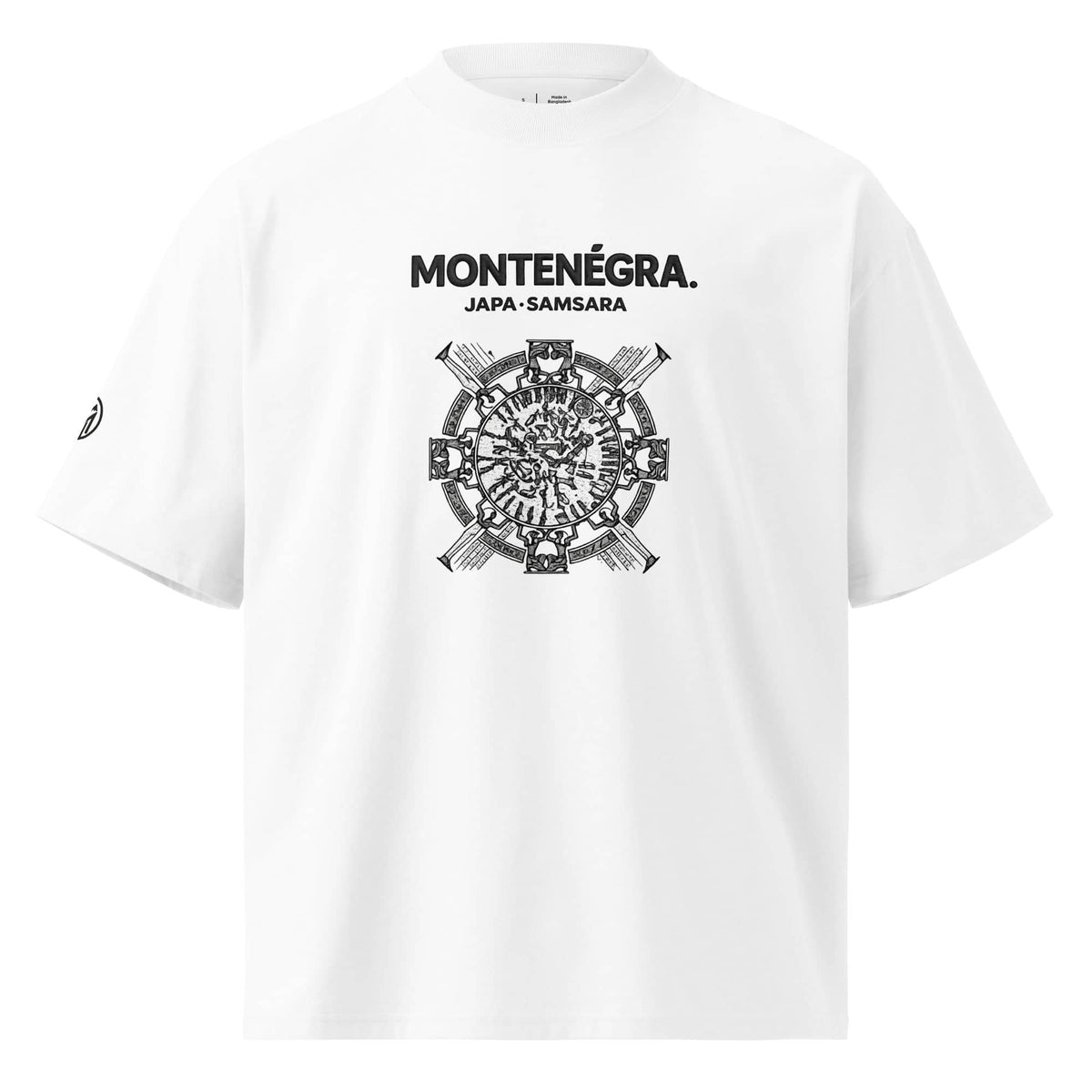 Montenégra Japa Samara Unisex organic oversized high neck t-shirt-0
