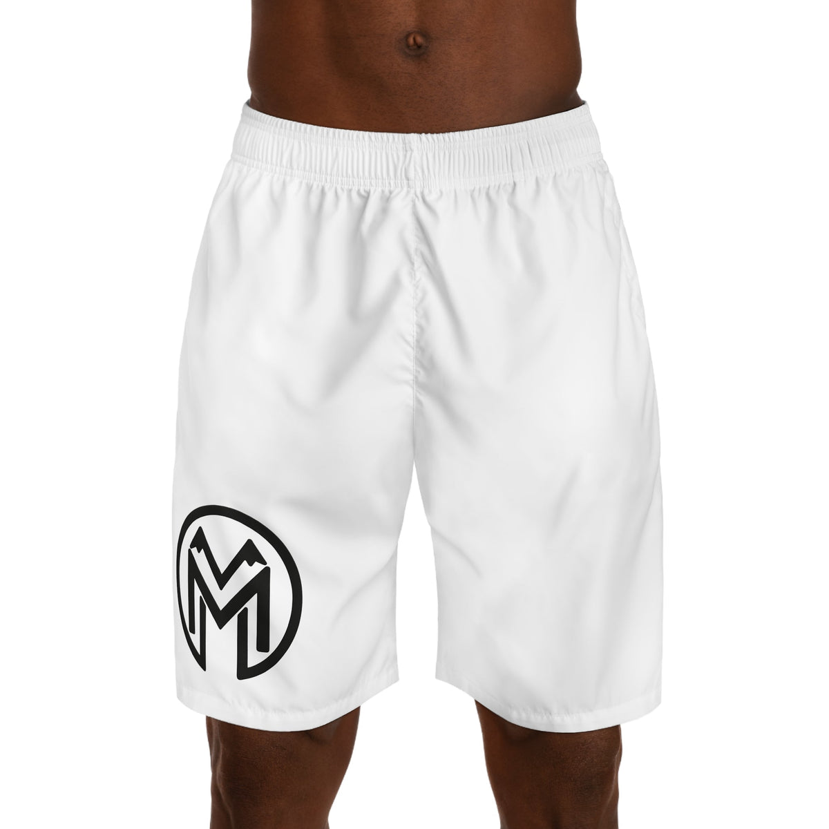 Presence Shorts, White and Black-2