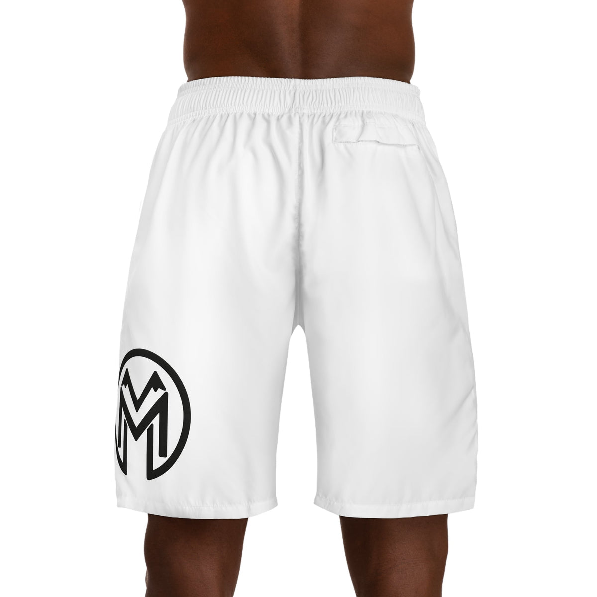 Presence Shorts, White and Black-3